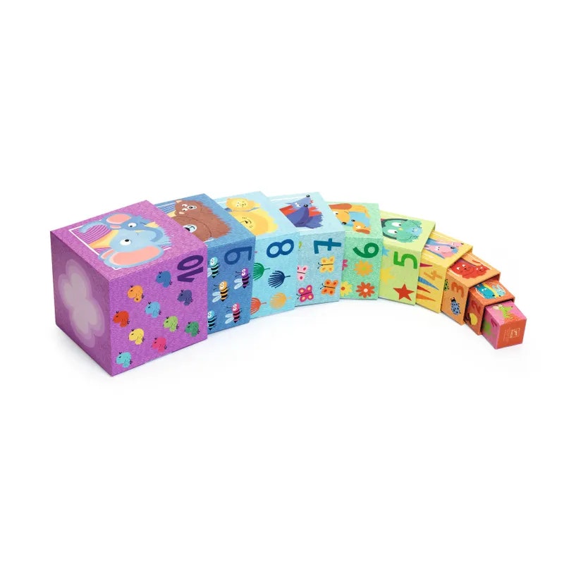 Djeco- 10 Rainbow blocks