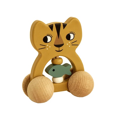 Roommate- Rattle on Wheel - Tiger