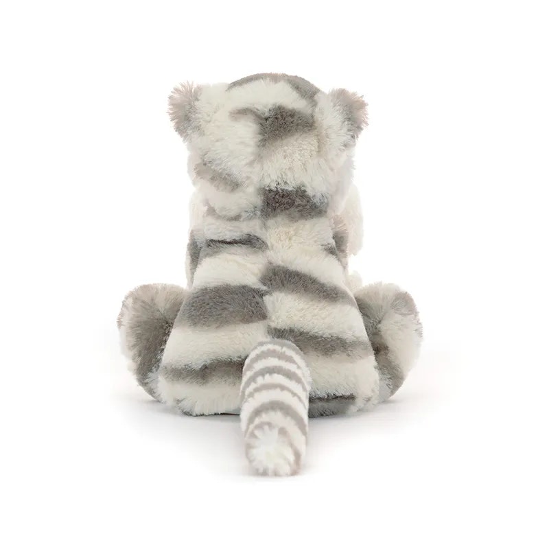Jellycat- Bashful Snow Tiger Soother/snuttefilt