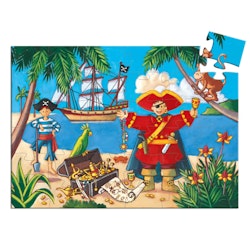Djeco-  Pirate treasure Puzzle, 36 pcs/ Pussel