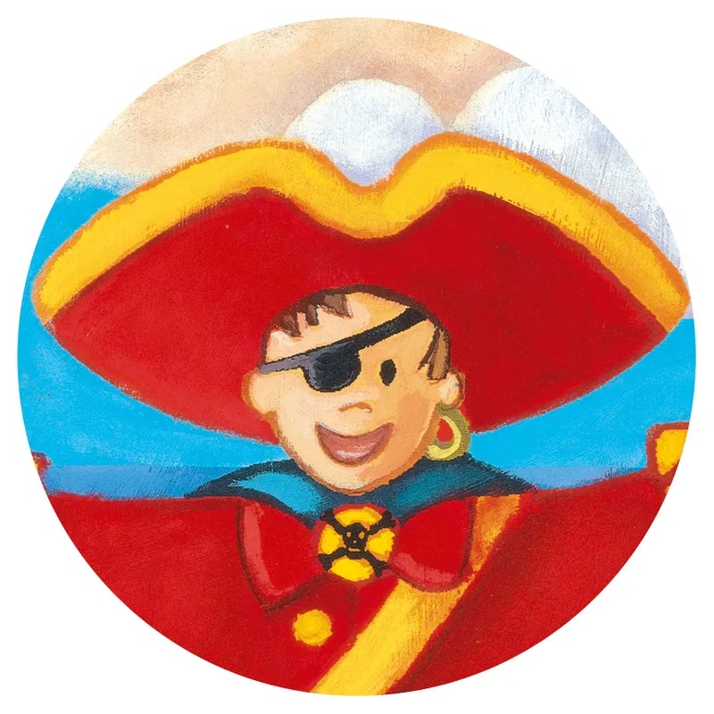 Djeco-  Pirate treasure Puzzle, 36 pcs/ Pussel