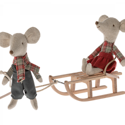 maileg- Sled, Mouse