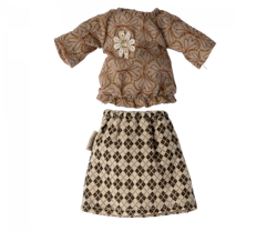 maileg- Blouse and skirt for grandma mouse