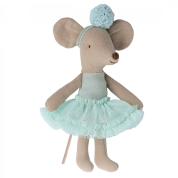 maileg- Ballerina mouse, Little sister - Light mint