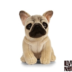 Living nature-  Fransk Bulldog/ Sitting French Bulldog- Gosedjur.