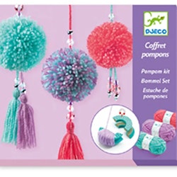 Djeco- Wool - Pendant Pompoms / Pyssel