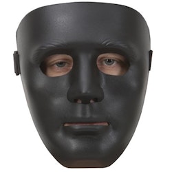 Maskeradkläder MASK STATY SVART