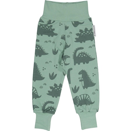 Geggamoja- Babybyxor Bambu Dino Grön
