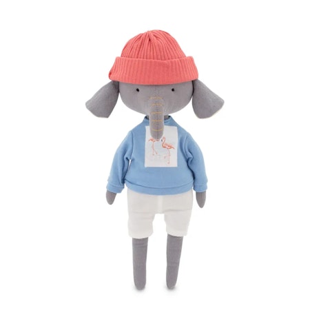 Orange Toys- Ali the Elephant: Blue Sweatshirt/ gosedjur