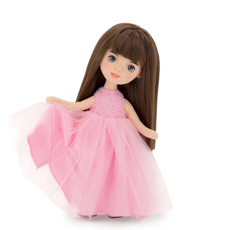 Orange Toys- Sophie in a Pink Dress with Roses/ docka