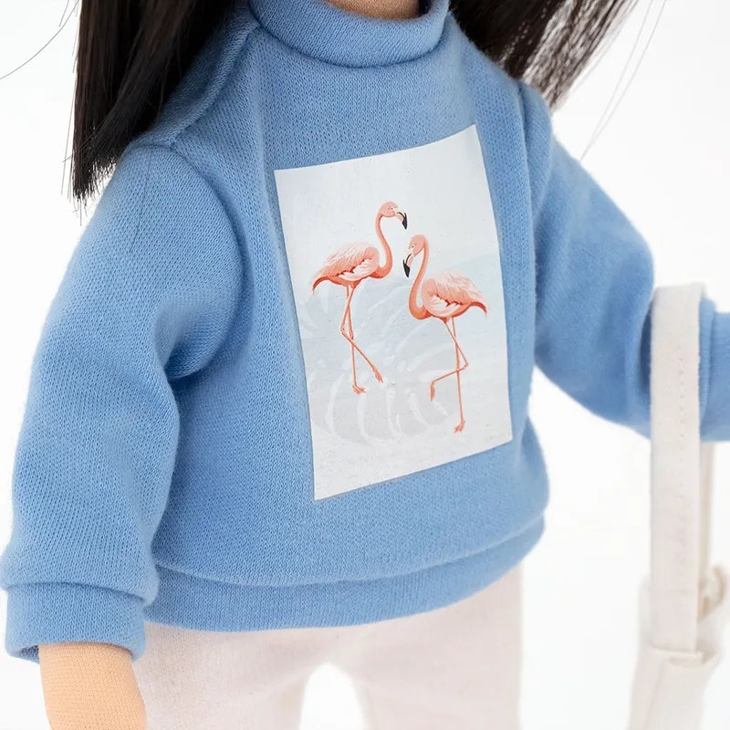 Orange Toys- Lilu in a Light Blue Sweatshirt/ docka