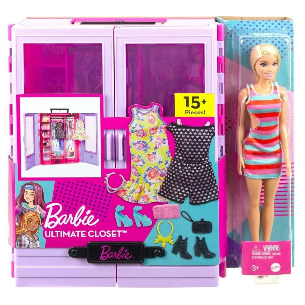 Barbie- Barbie Ultimate Closet w Doll & Fashions