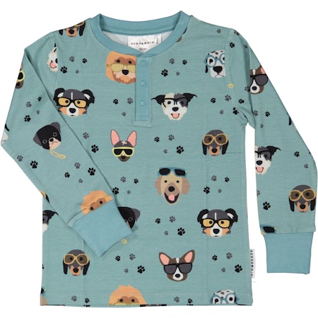 Geggamoja Farfarströja Bambu Doggy Cool Blå