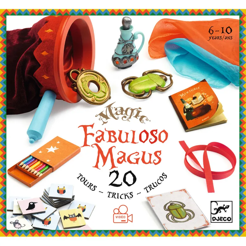 Djeco- Fabuloso Magus Ett komplett set med 20 olika magiska trick