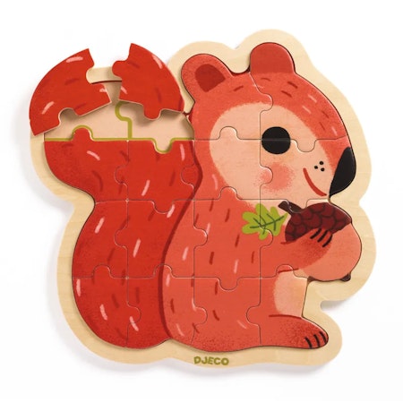 Djeco- Puzzlo Nut, 16 pcs