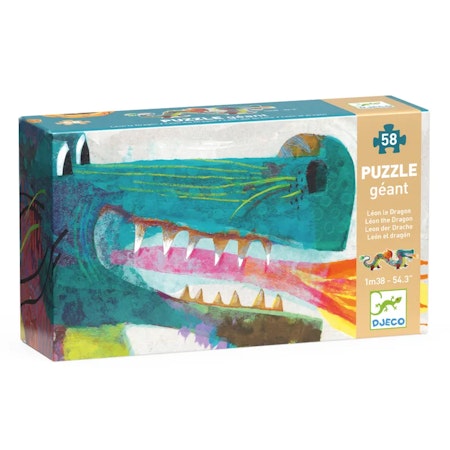 Djeco- Leon the dragon, 58 pcs