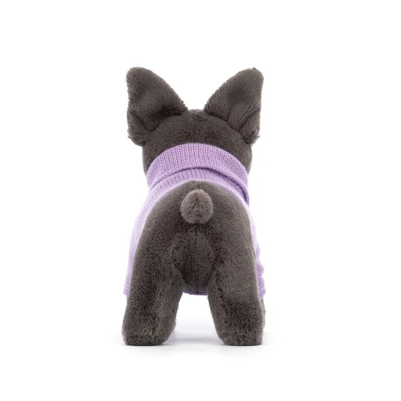 Jellycat- Sweater French Bulldog Purple/ gosedjur