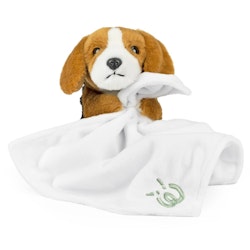 Keycraft- Beagle Baby With Blanket/ snuttefilt