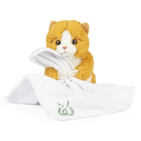 Keycraft- Ginger Kitten With Blanket/ snuttefilt