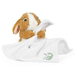 Keycraft- Brown Bunny With Blanket/ snuttefilt