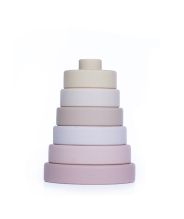 Pellianni.- Silicone Stacking Toy Pinkish/ stapelleksak
