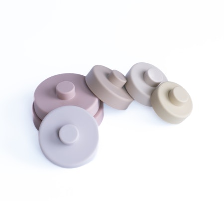 Pellianni.- Silicone Stacking Toy Pinkish/ stapelleksak