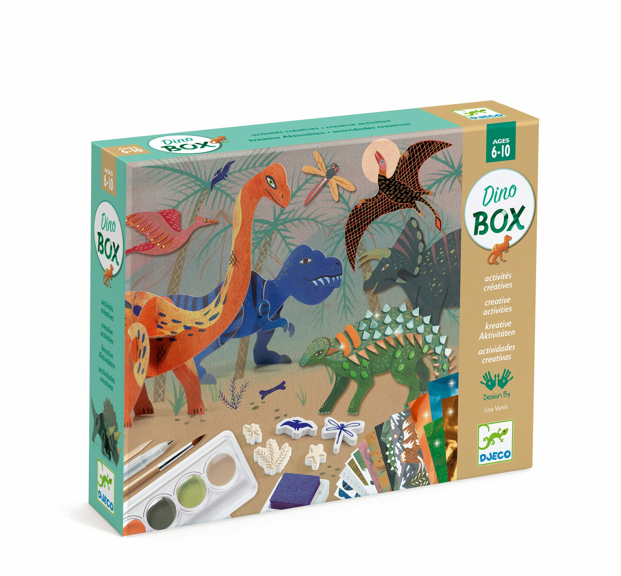 Djeco- The world of dinosaurs box/ pysselbox