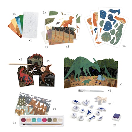 Djeco- The world of dinosaurs box/ pysselbox
