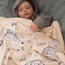 Pellianni- Organic Blanket, Space/ babyfilt