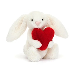 jellycat- Bashful Red Love Heart Bunny Little (Small)