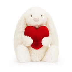 jellycat- Bashful Red Love Heart Bunny Original