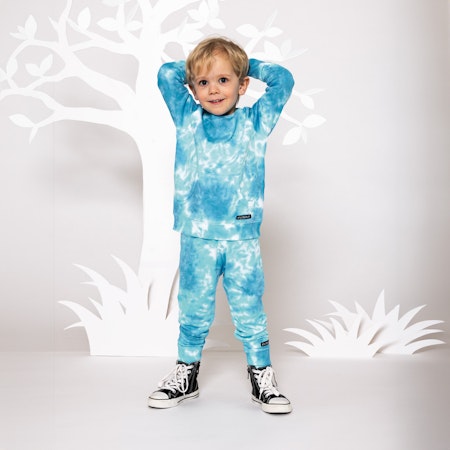 Villervalla- SWEATSHIRT TIE-DYE COLLEGE WEAR LAKE/POOL