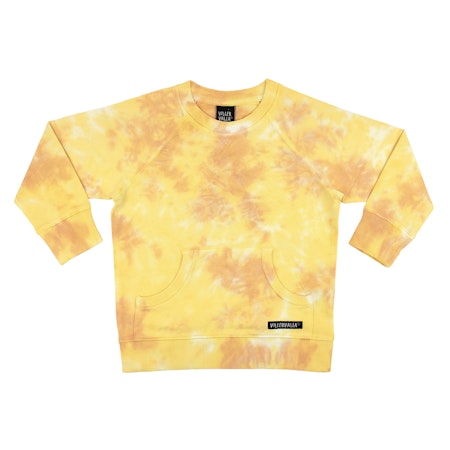 Villervalla- SWEATSHIRT TIE-DYE COLLEGE WEAR MANDARIN/LEMON