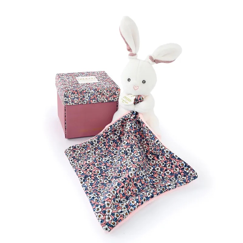 Doudou Et Compagnie- BOH´AIME - BUNNY PINK Plush with Soother