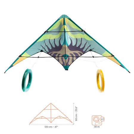 Djeco- Green Wave - Stunt Kite
