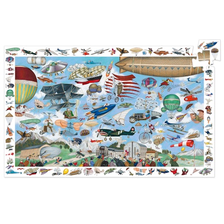 Djeco- Observation puzzle, Aero Club, puzzle, 200 pcs - FSC MIX