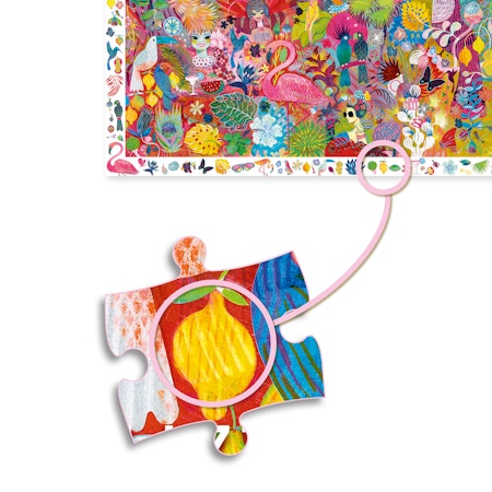 Djeco- Observation puzzle, Rio Carnaval, 200 pcs - FSC MIX