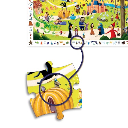Djeco- Observation puzzle, Tales, 54 pcs - FSC MIX