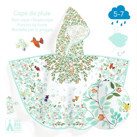 Djeco- Rain Cape M - Foliage