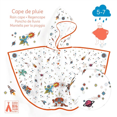 Djeco- Rain Cape M - Super Hero