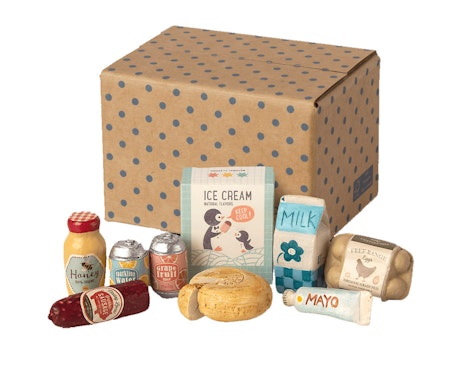 Maileg- Miniature grocery box/ tillbehör