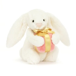 Jellycat- Bashful Bunny with Present Little