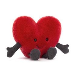 Jellycat- Amuseable Red Heart Little- Kudde.