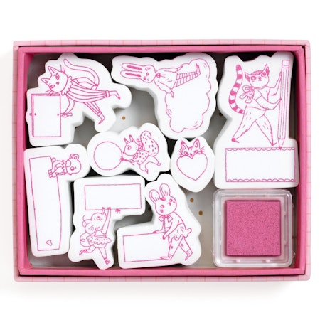 Djeco- Lucille message stamps/  pysselbox.