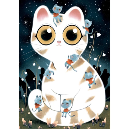 Djeco- pussel. Cuddly cats - 50 pcs
