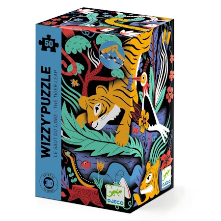 Djeco- pussel. The Tiger Leap, 50 pcs
