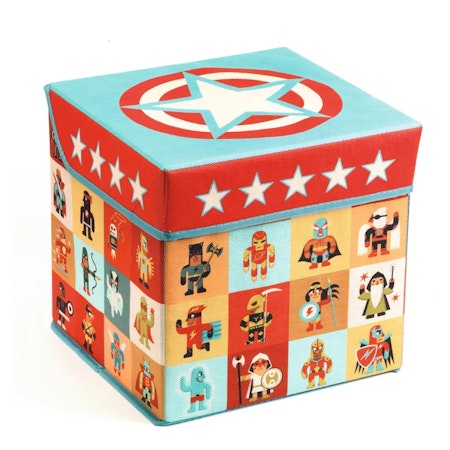 Djeco- Seat Toy Box - Stars förvaringsbox/ pall.