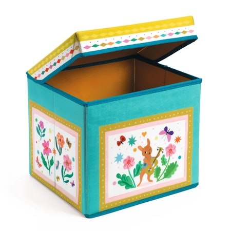 Djeco- Seat Toy Box - Caravan förvaringsbox/ pall.