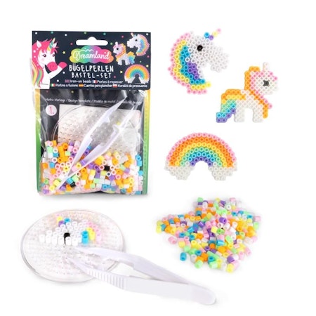 Trendhaus- DREAMLAND Iron On Beads Craft Set, 3 pieces