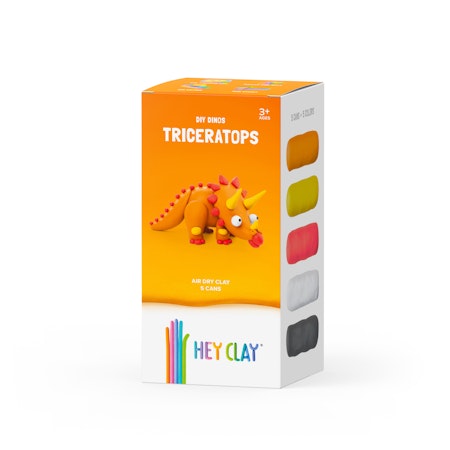 Hey Clay- Claymates Triceratops